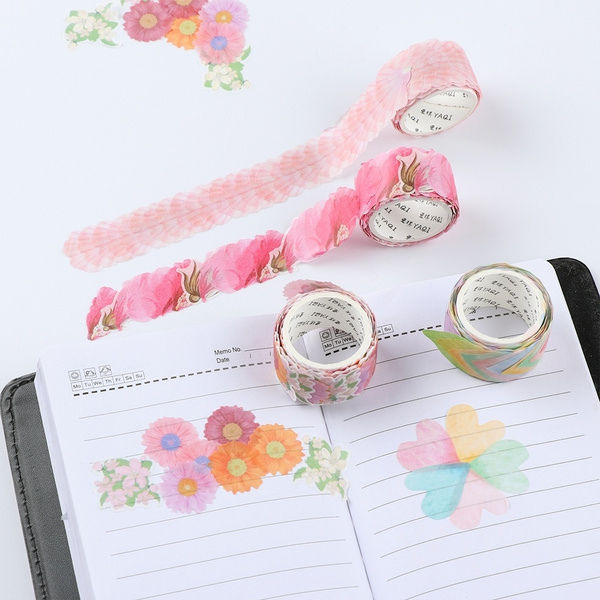 Sakura Flower Tape Masking Tape Scrapbook Decorative Roll Paper Adhesive Sticker 