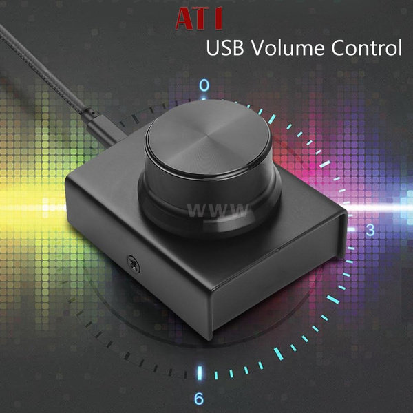 USB Volume Control Knob Computer Audio Volume Controller Adjuster Supports E2H6 