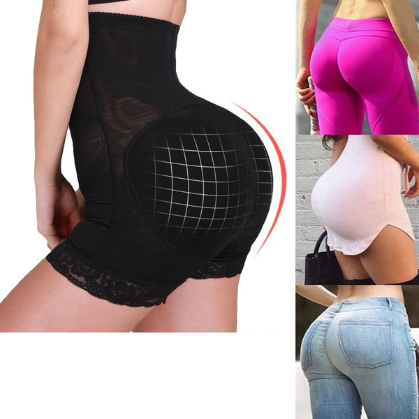 Women Tummy Control Panties Body Shaper Butt Lifter Lace High Waist Slim  Shorts