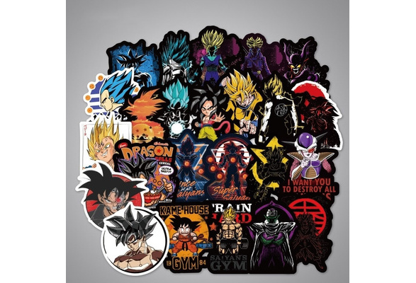 100pcs- Dragon ball stickers , Buy Luggage Skateboard laptopn Stickers  Wholesale Stickers