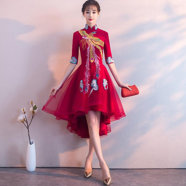 Traditional Chinese Dress Qipao Dresses for Women Embroidered