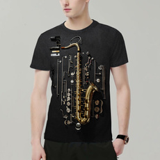 Mens T Shirt, Musical Instruments, short sleeves, T Shirts