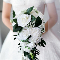 roseholdingflower, Flowers, Romantic, Bride