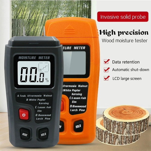 LCD Digital Wood Moisture Meter Analyzer Humidity Tester Timber Damp Hygrometer 
