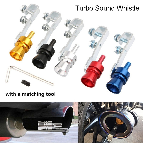 5 Colors Aluminum Car Turbo Sound Whistle Exhaust Pipe Tailpipe