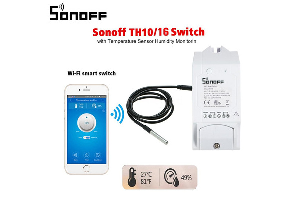 Sonoff th16 temperature alexa hot sale