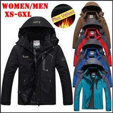 Casual Jackets, waterproofjacket, velvet, Winter