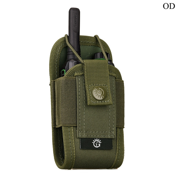 Tactical Radio Pouch Adjustable Molle Walkie Talkie Bag Belt Holder Holster Bag 