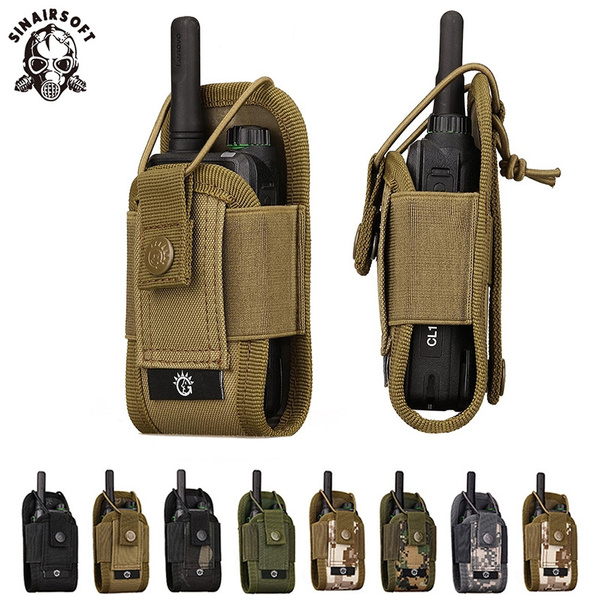 Details about   Walkie Talkie Pouch Waist Bag Holder Pocket Portable Walkie Talkie Case Tactical 