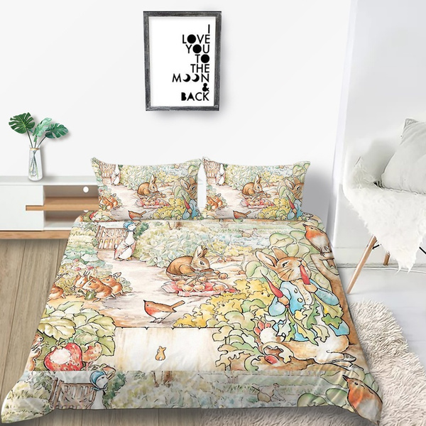 rabbit double duvet set