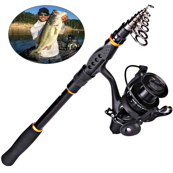 Sougayilang Fishing Rod Reel Combos Kit Including Telescopic