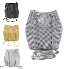 gold, purses, Rhinestone, Women's Fashion