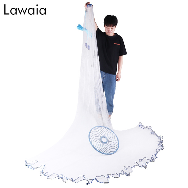 Lawaia American Cast Net with Disc High Strength Fly Fishing Nets 240 ...