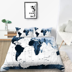 Polyester, worldmap, middleend, Bedding