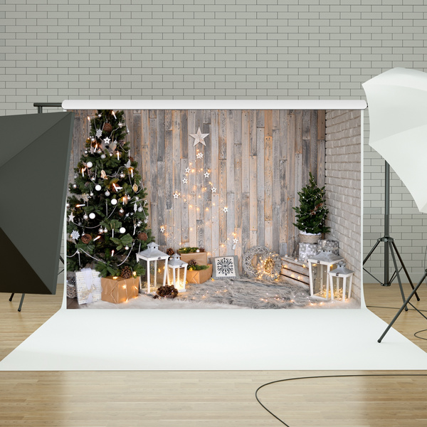 6.5X10FT-Christmas Decoration Tree Photography Backdrops Lighting Photo Studio Background