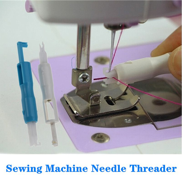 Needle Threader Insertion Applicator Handle Thread for Sewing Tool Machine Sew 