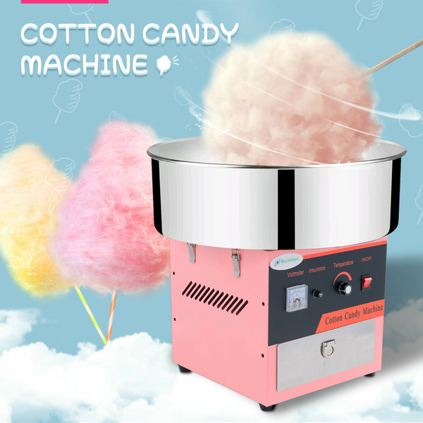 Electric Commercial Cotton Candy Machine Tabletop Sugar Floss Maker Party Pink 