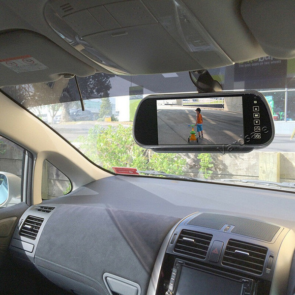 Vardsafe VS756 7 Inch Clipon Rear View Mirror Monitor Display Screen