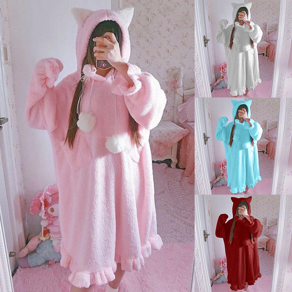 fluffy night dress