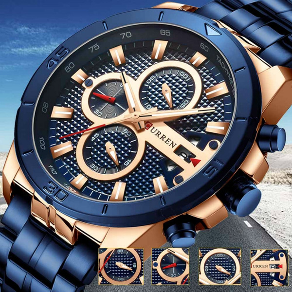 1 Stück Uhr Klein Cool Transparent Blau doppelt Anzeigen, wasserfest Sports  Für Männer, aktuelle Trends, günstig kaufen