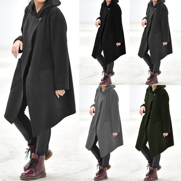 winter cape coat plus size