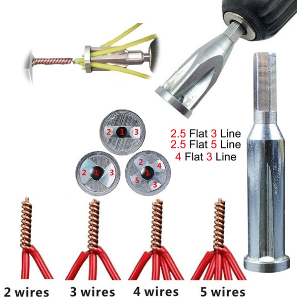 Wire Twisting Tool Electrical Wire Stripper And Twister Wire Terminals  Power Too