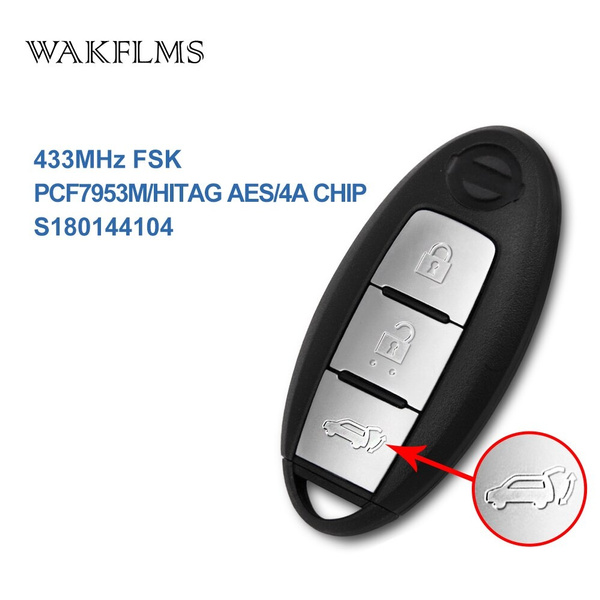 3 Buttons Smart Remote Car Key 433MHz For Nissan Xtrail 2014 2016 With 3 Buttons Smart Remote Car Key 433MHz For Nissan Xtrail 2014 2016 With