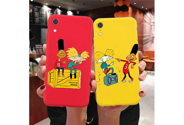 Hey Arnold Case for iPhone X Xr Xs Max Xr 8 7 6 6S Plus 5 5s Se