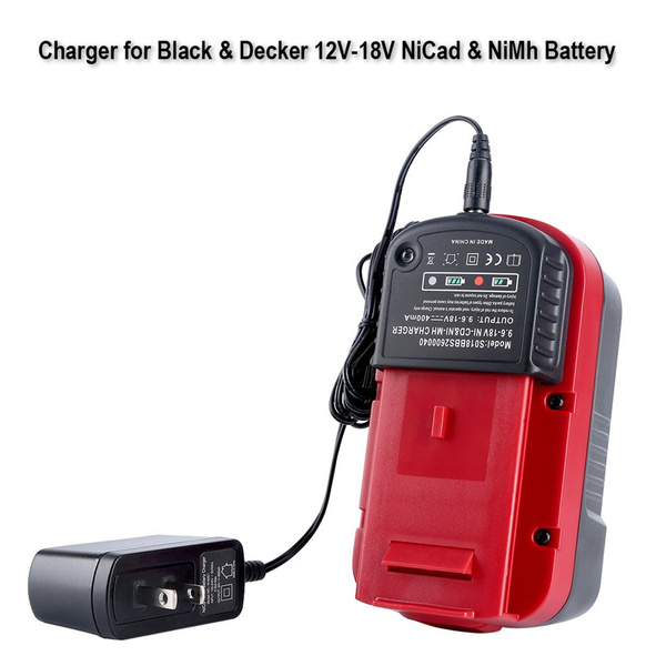 Battery Charger for Black & Decker 9.6V-18V Ni-Cd and Ni-Mh Battery