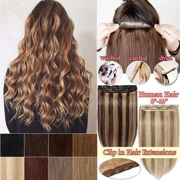 human hair extensions with clips