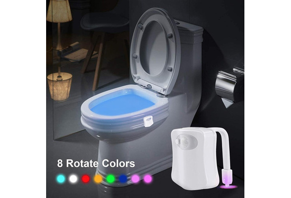 Smart PIR Motion Sensor Toilet Seat Night Light 8 Colors Waterproof  Backlight For Toilet Bowl LED Luminaria Lamp WC Toilet Light