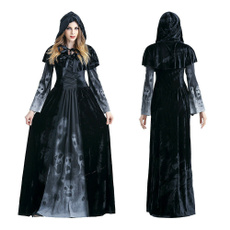 Goth, skullprint, Masquerade, Dress
