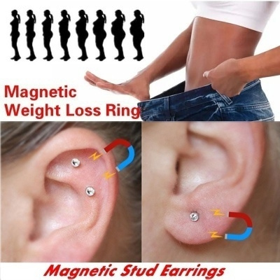 12Pairs Mens Women Non Piercing Ear Stud Clip On Round Magnetic Earrings  Jewelry | eBay