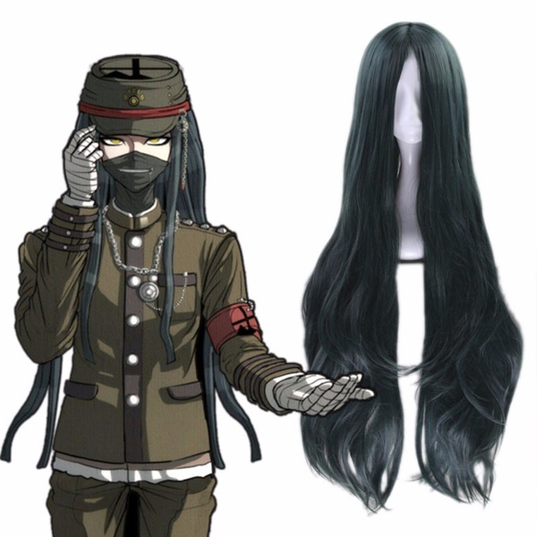 100cm Korekiyo Shinguji Danganronpa V3 Killing Harmony Cosplay Wig Long Wavy Synthetic Costume Party Wigs One Cap