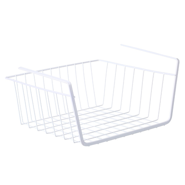 Metal Wire Under Shelf Hanging Storage Basket Space Saving