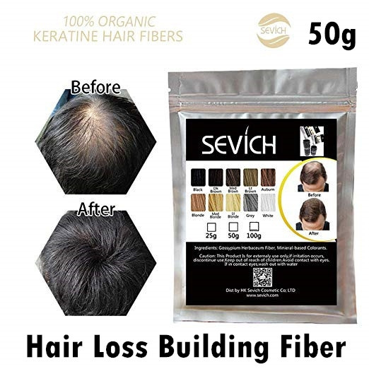 10 Colors Sevich Hair Building Fibers Hair Thickening Powder for Men Hair  Loss Building Fiber Powder Women Hair Beauty Salon Style Keratin Fiber Hair  | Wish