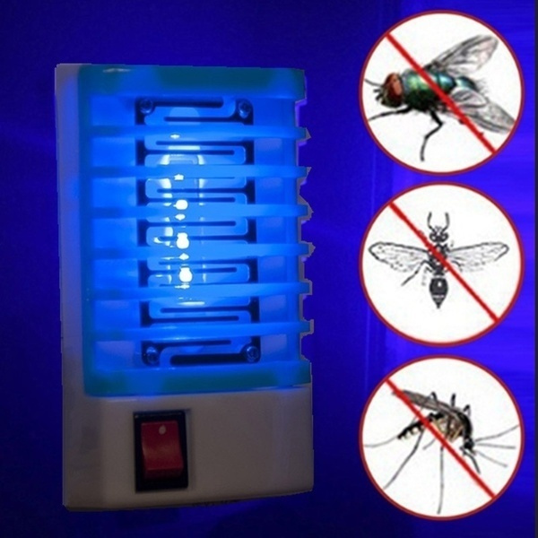 Home Electronic LED Mosquito Killer Lamp Fly Bug Insect Trap Zapper Night Light 
