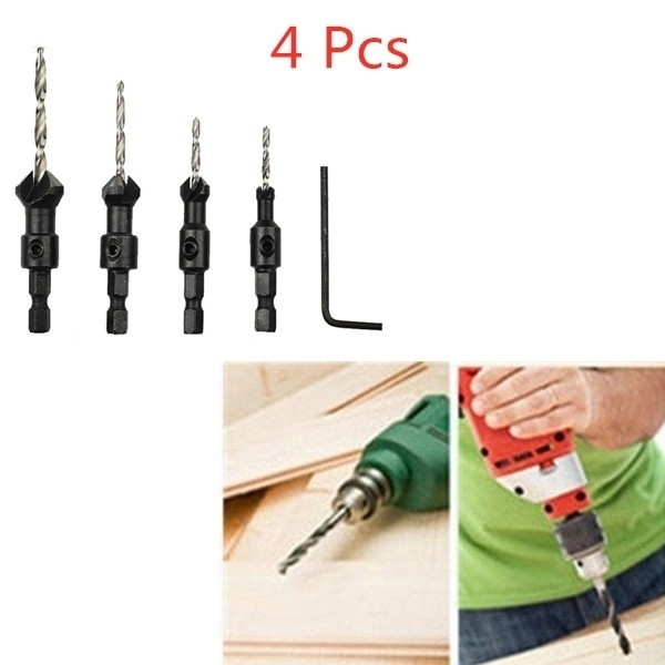 5 Flutes HSS Countersink Drill Bit Woodworking Carpentry Tool 6-12# High Quality 