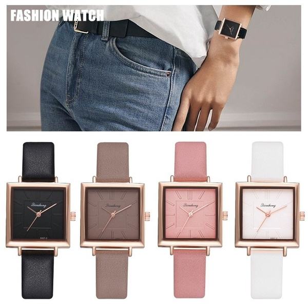 black square watch ladies