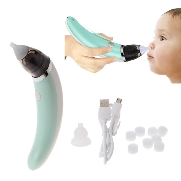 Newborn Baby Nasal Aspirator Electric Safe Nose Cleaner Hygienic Snot Sucker New 