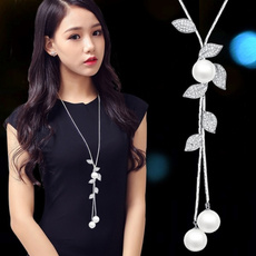 Sterling, Chain Necklace, Fashion, leaf