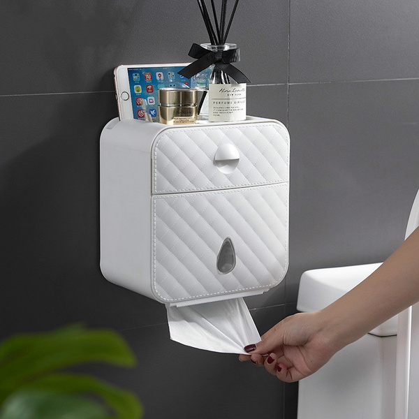 Toilet Paper Holder Plastic Bathroom Double Tissue Box Wall Mounted Shelf Storage Dispenser Wish - Wall Paper Holder Plastic Toilet Paper Holder Plastic Bathroom Double Tissue Box Wall Mounted Shelf Storage Dispenser Wish - Wall Paper Holder Plastic