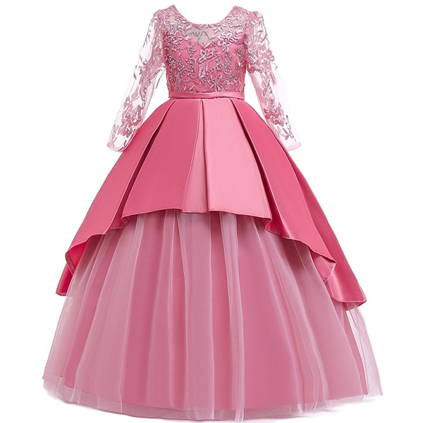 For Baby Girls Birthday Dress Newborns Toddler Flower Ball Gown Princess  Dresses | eBay