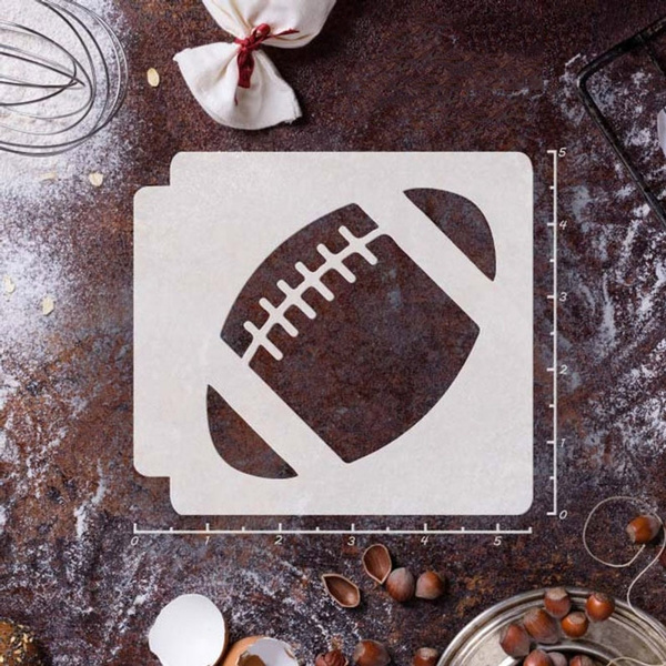 Football Stencil Template Reusable Stencil for Baking/Journal Football Stencil Template Reusable Stencil for Baking/Journal
