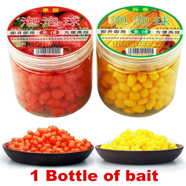 1 Bottle Carp Fishing Cereal Fruit Flavor Bait Balls  Floating Fishing Bait