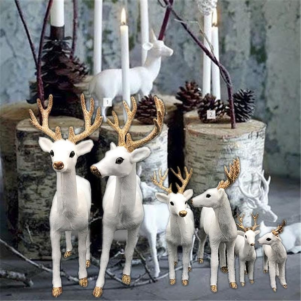 Christmas Simulation Plush Reindeer Xmas Elk Plush TOY New Year  Decorations 
