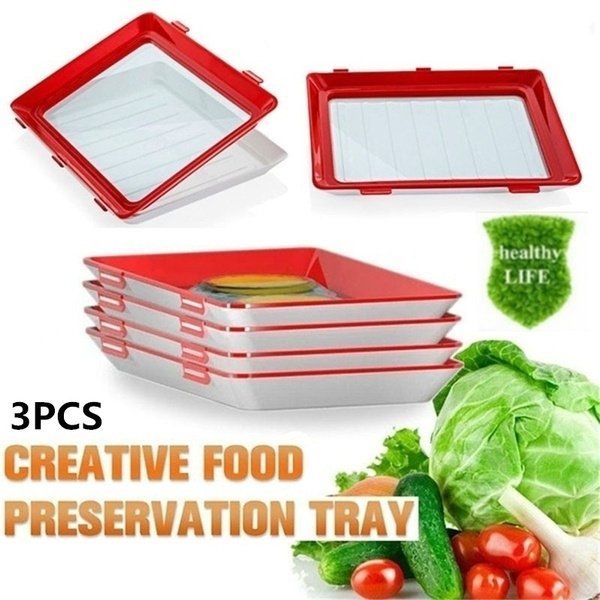 Creative Food Preservation Tray Healthy Kitchen Tools Storage Container