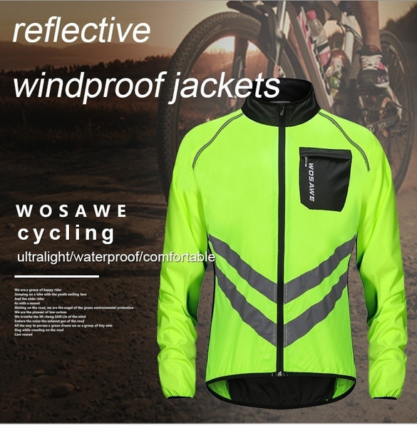 breathable reflective cycling jacket