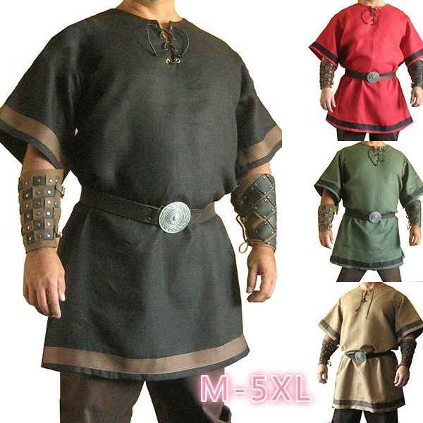 Classic Medieval Short-Sleeved Tunic Garb