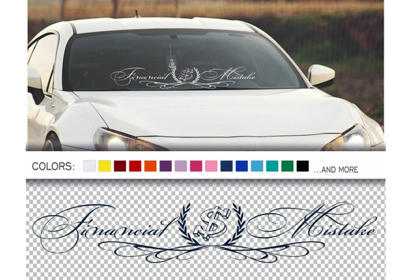 Always Take The Long Way JDM Windshield Banner by Bad Investments